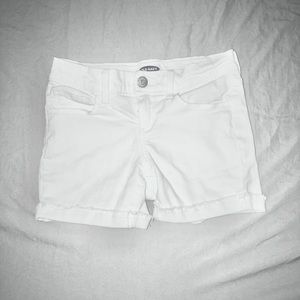 White old navy jean shorts